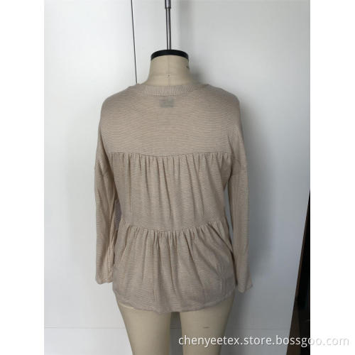 Striped knit with long sleeves